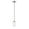 Z-Lite Willow 1 Light Mini Pendant, Chrome & Clear Outside with Matte Opal Inside 426MP-CH - alternate 1